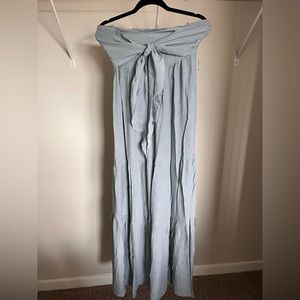 Wishlist apparel blue gray dress size medium strapless